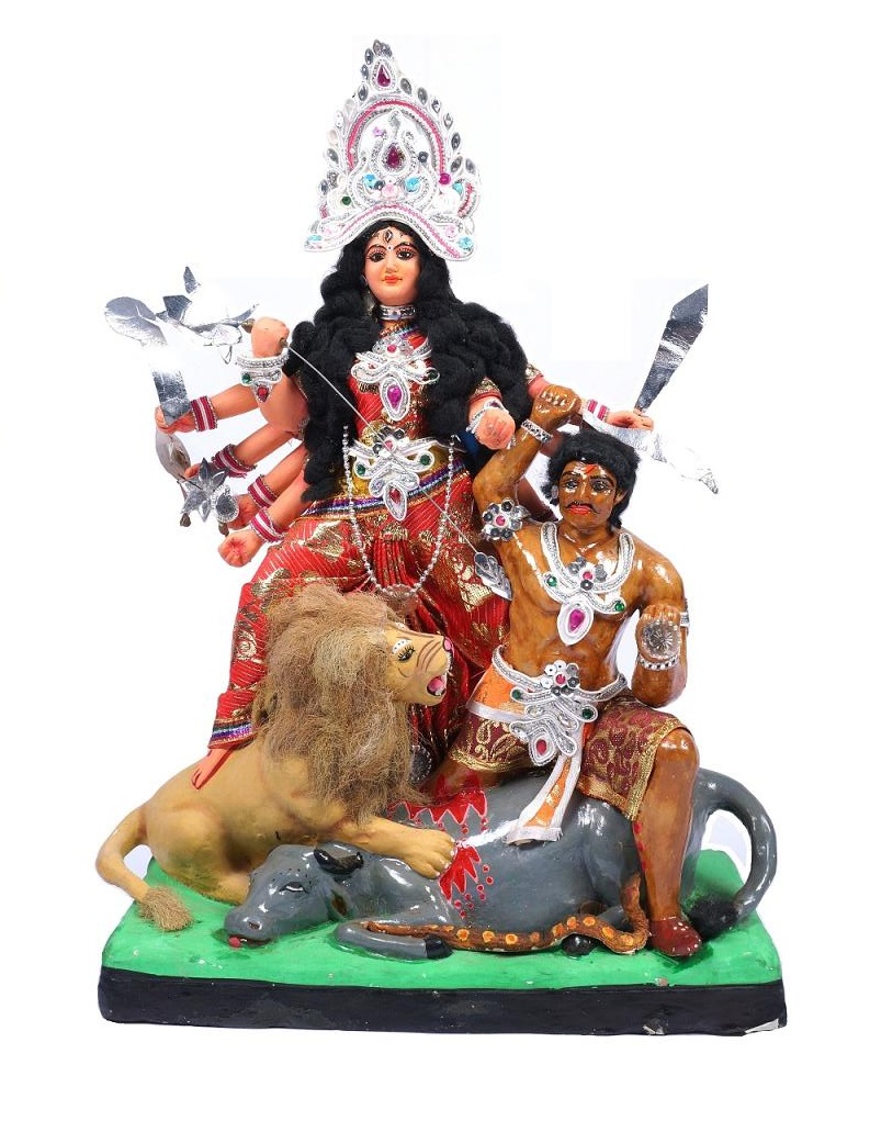 Devi Durga Maa Mahishasura Mardini Navarathri Idol 15"