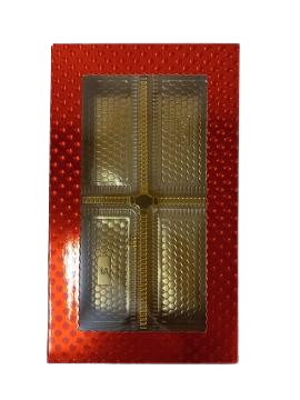 Decorative DryFruit Boxes in Rectangle Shape - 4 Compartment (Red) - 12 x 7 Decorative DryFruit Boxes in Rectangle Shape - 4 Compartment (Red) - 12 x 7