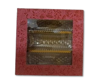 24 Pcs Fancy Traditional Design Square Empty Sweet Boxes - 250 Gms 24 Pcs Fancy Traditional Design Square Empty Sweet Boxes - 250 Gms