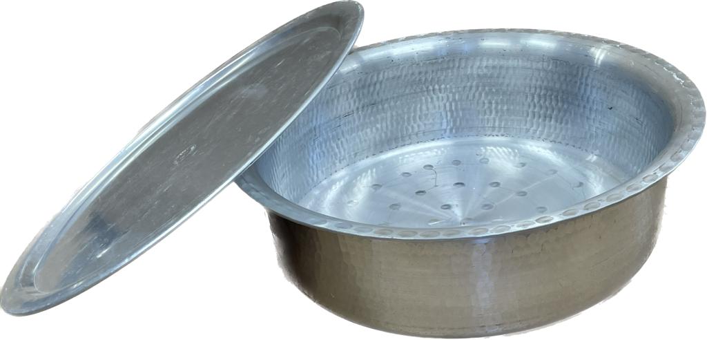 Biryani Lagan / Brazier Heavy-Duty Aluminum Patila, Size 4 to 8.5Qt (1 Pc) Biryani Lagan / Brazier Heavy-Duty Aluminum Patila, Size 4 to 8.5Qt (1 Pc)