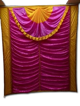Indian Backdrop Cloth For Festival & Pooja Decor/Wedding & Party Events # 5 Indian Backdrop Cloth For Festival & Pooja Decor/Wedding & Party Events # 5