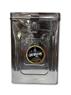 Stainless Steel Square Shape Canister (Container/Dabba) For Home Kitchen - Stainless Steel Square Shape Canister (Container/Dabba) For Home Kitchen -