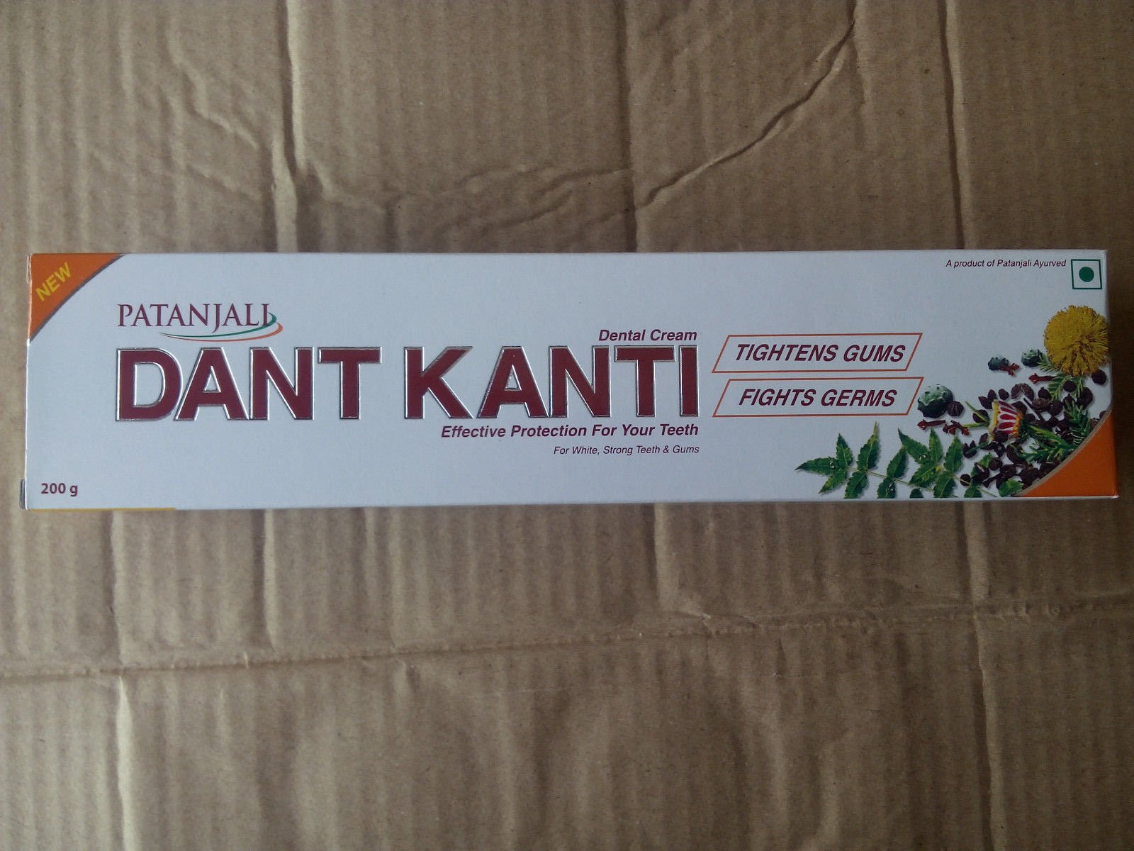 2 X PATANJALI Dant Kanti Tooth paste (200Gm) 100 Ayurvedic Divya Dental Care Oral Gum Care