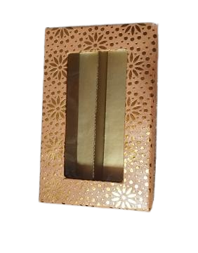 Fancy Design Sweets Boxes in Golden Peach W/ Window - 250 & 500 Gms Fancy Design Sweets Boxes in Golden Peach W/ Window - 250 & 500 Gms