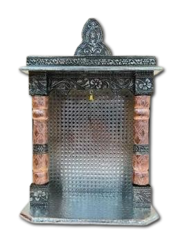 Traditional Aluminium Copper Oxidised Plated Temple (Open) Medium - 14" Traditional Aluminium Copper Oxidised Plated Temple (Open) Medium - 14"