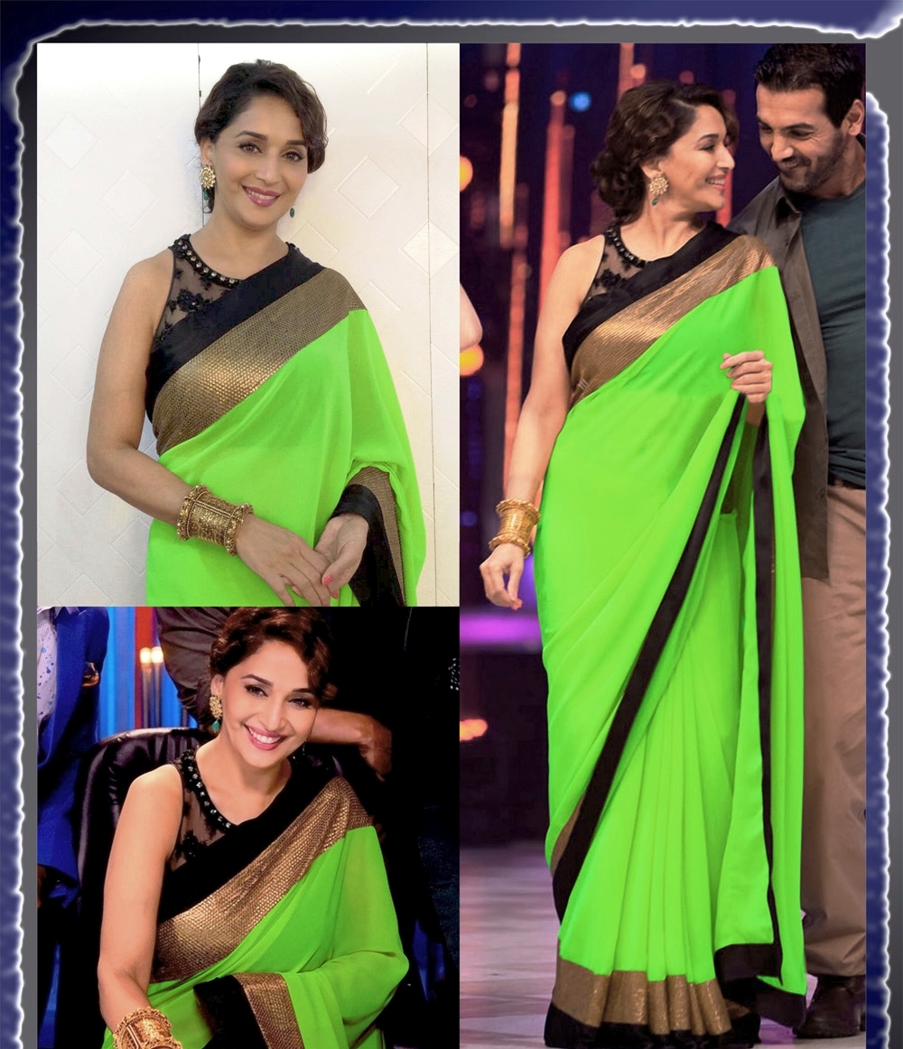 Chiffon Saree Sari With Blouse Piece Indian Bollywood Party Wear For Women 