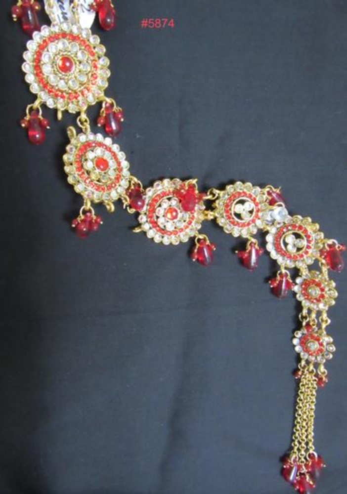 Braid Chotti Gear Traditional Indian Bridal Hair Decor #5874 Braid Chotti Gear Traditional Indian Bridal Hair Decor #5874
