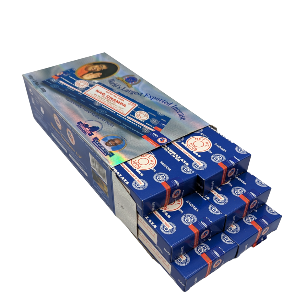 Nag Champa Incense Bulk Agarbatti - 6 Packs X 100g Each (600g) Nag Champa Incense Bulk Agarbatti - 6 Packs X 100g Each (600g)
