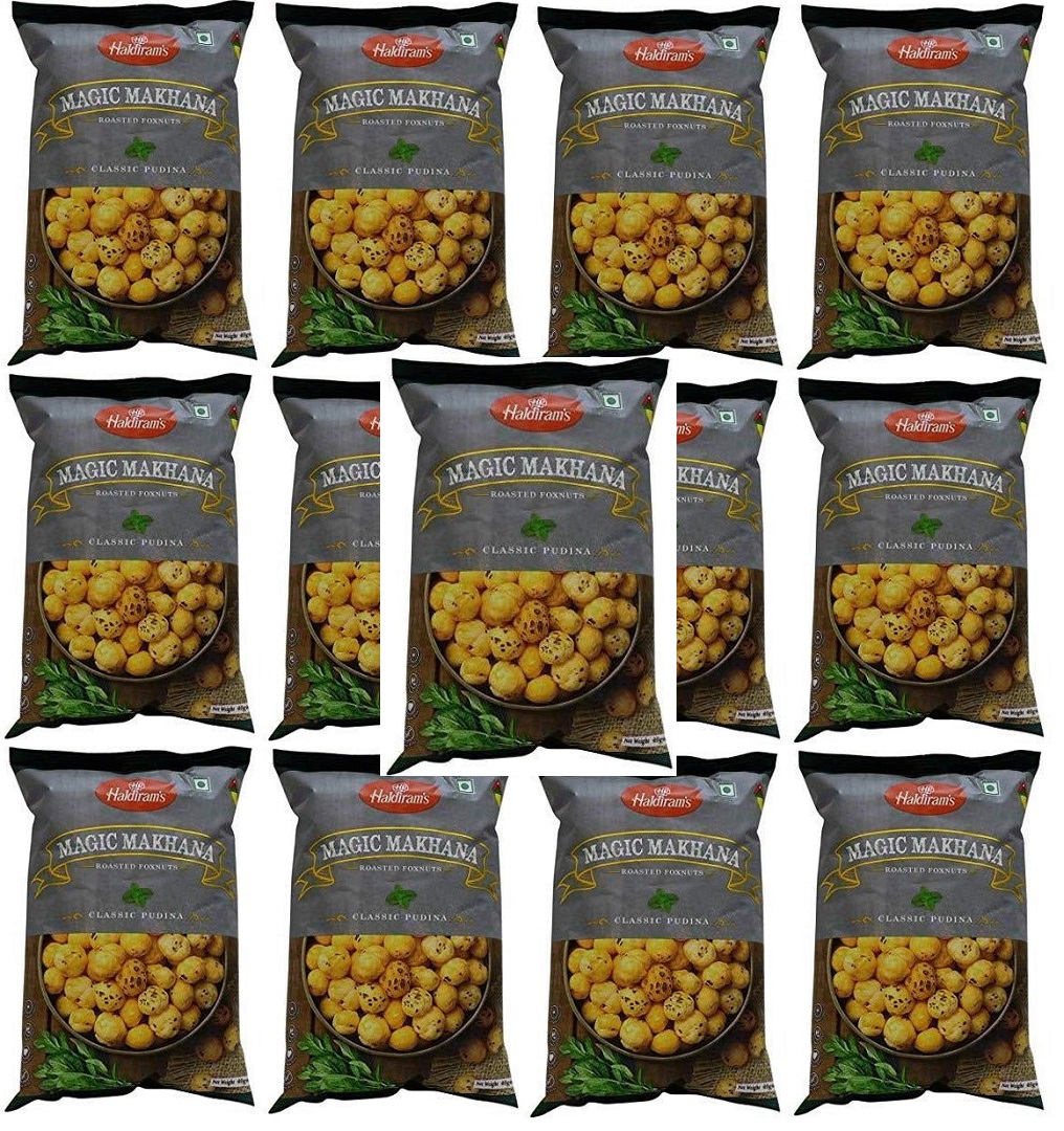 30g X 40 Packs (1 Case) Bulk Haldiram Makhana - Classic Pudina 30g X 40 Packs (1 Case) Bulk Haldiram Makhana - Classic Pudina