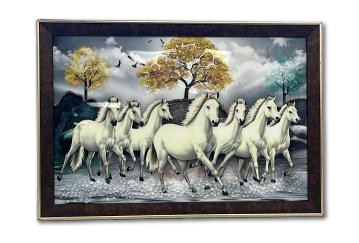 Beautiful Wooden Fiber Acrylic Wall Piece of Horse # 2 - 19.50 x 13.50" Beautiful Wooden Fiber Acrylic Wall Piece of Horse # 2 - 19.50 x 13.50"