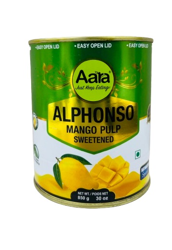 Aara Alphonso Mango Pulp Sweetened - 850gm