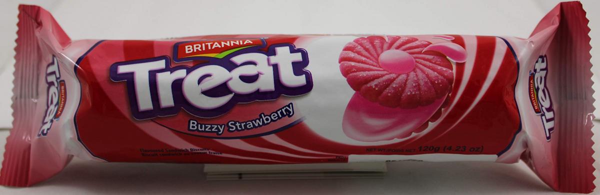 Britannia Treat Strawberry Cookies 120 gms