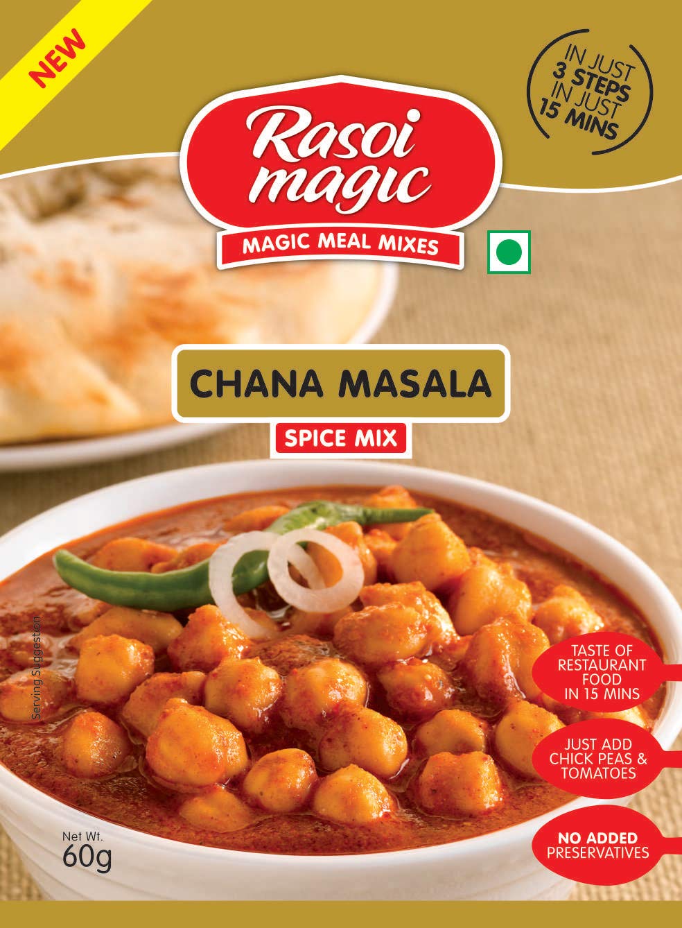 Rasoi Magic Paneer Tikka No Onion No Garlic Ready to Cook Spice Mix 1.76oz Rasoi Magic Paneer Tikka No Onion No Garlic Ready to Cook Spice Mix 1.76oz