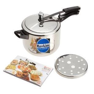 Stainless Steel Hawkins Indian Pressure Cooker (2 - 10 Litre)