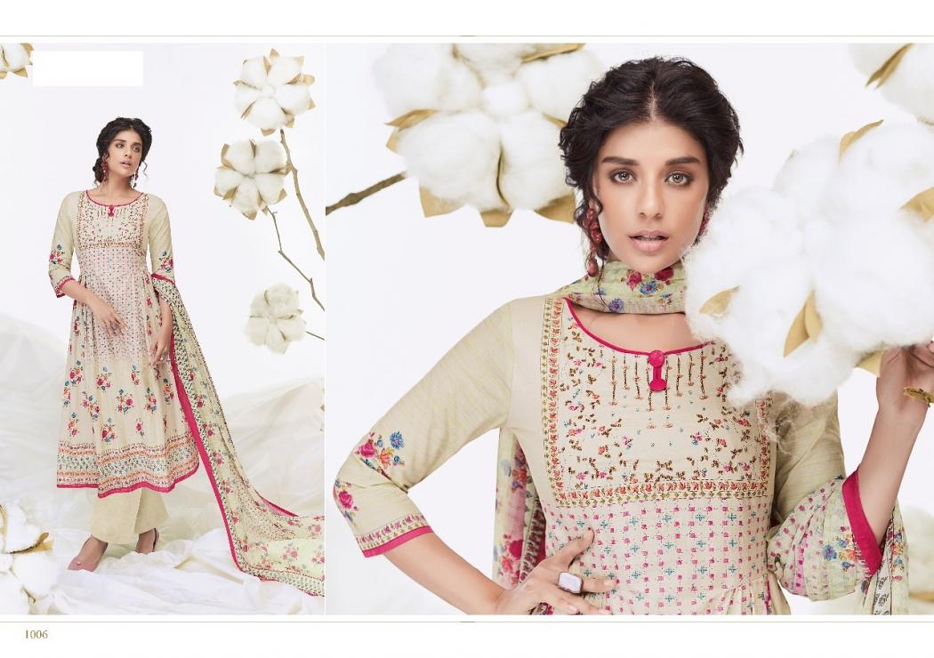 Pure Cotton Printed Heavy Embroidery Plazzo Suit (Unstitched)