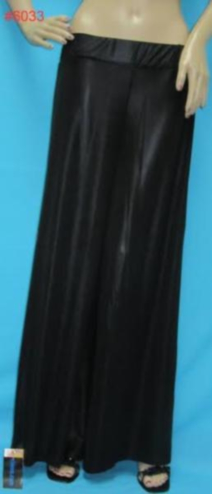 Black Jersey Fabric Flared Bottom Plazo Pant Sharara Ajar Pajama