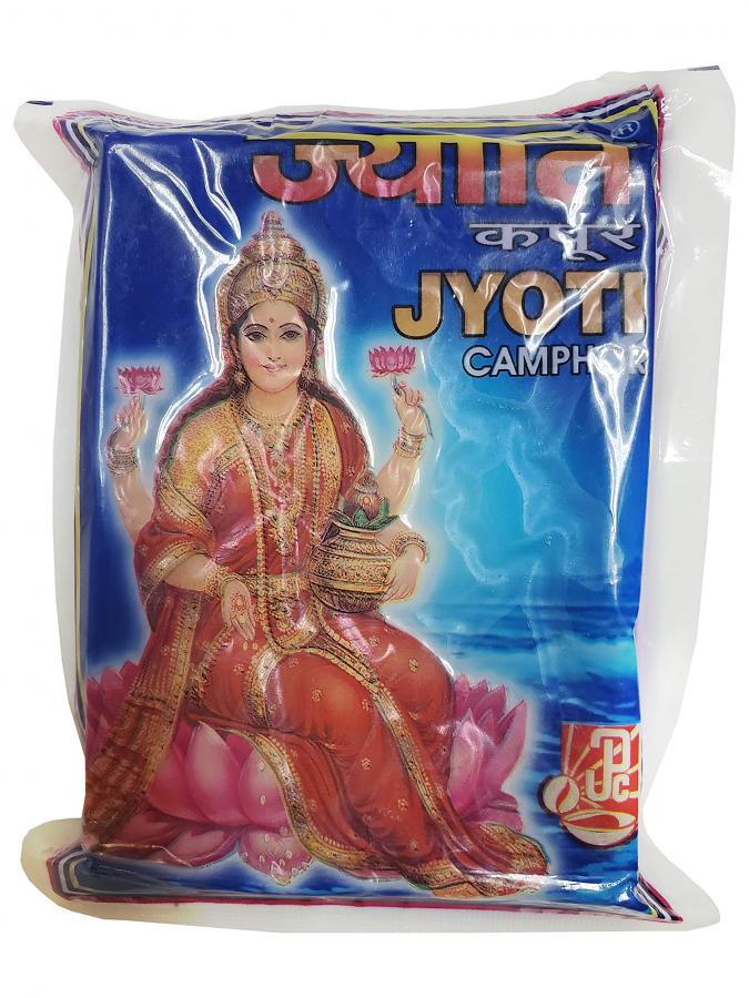 Jyoti 100g Puja Pure Refined Camphor Slab for Holy Spiritual Hindu Pooja Ganpati & Diwali Rituals