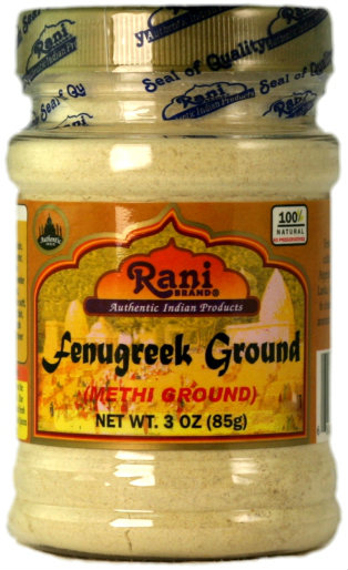 Rani Fenugreek (Methi) Seeds Ground Powder 3oz (85g) Trigonella foenum graecum | Gluten Free | Non-GMO (used in cooking & Ayurvedic spice) Rani Fenugreek (Methi) Seeds Ground Powder 3oz (85g) Trigonella foenum graecum | Gluten Free | Non-GMO (used in cooking & Ayurvedic spice)