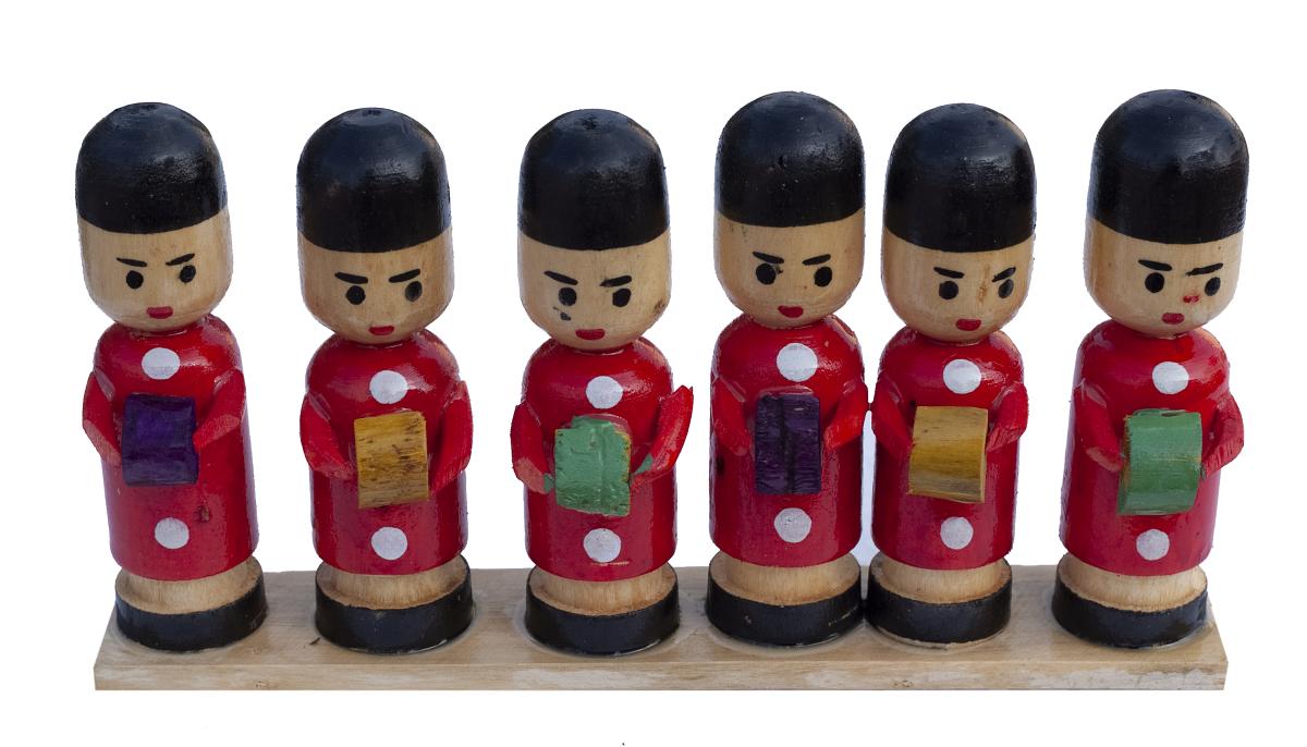 Handcrafted Wooden Channapatna Musical band Home Decor Handcrafted Wooden Channapatna Musical band Home Decor