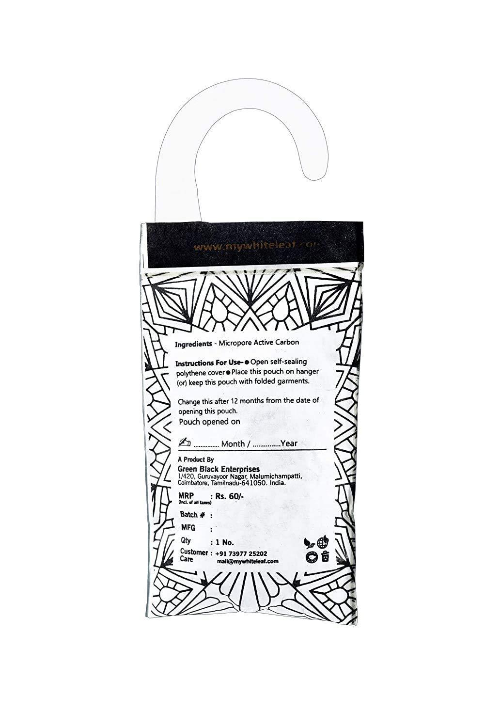 Whiteleaf Activated Carbon Fabric Shield Odor/Moisture Eliminator(Pck of 7) Whiteleaf Activated Carbon Fabric Shield Odor/Moisture Eliminator(Pck of 7)