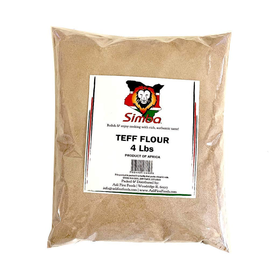 Simba Teff Flour from Africa / Injera Flour - 4LB