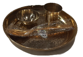 Pure Brass Pooja Thali Set, Small Pooja Room, Pooja Items