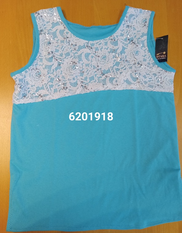 Kurti 6201918 Solid Firozi Color Jersey White Lace Kurti Size S Large Kurti 6201918 Solid Firozi Color Jersey White Lace Kurti Size S Large