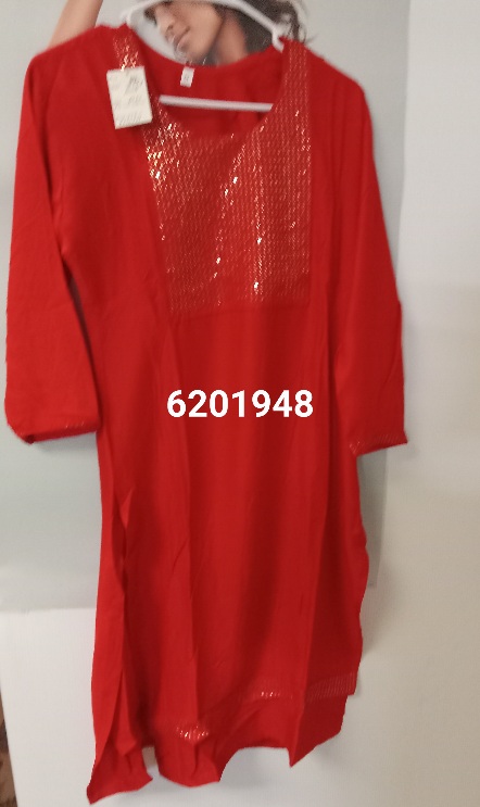 Kurti 6201948 Red, Green Rayon Golden Sequins Kurti Size Medium Kurti 6201948 Red, Green Rayon Golden Sequins Kurti Size Medium