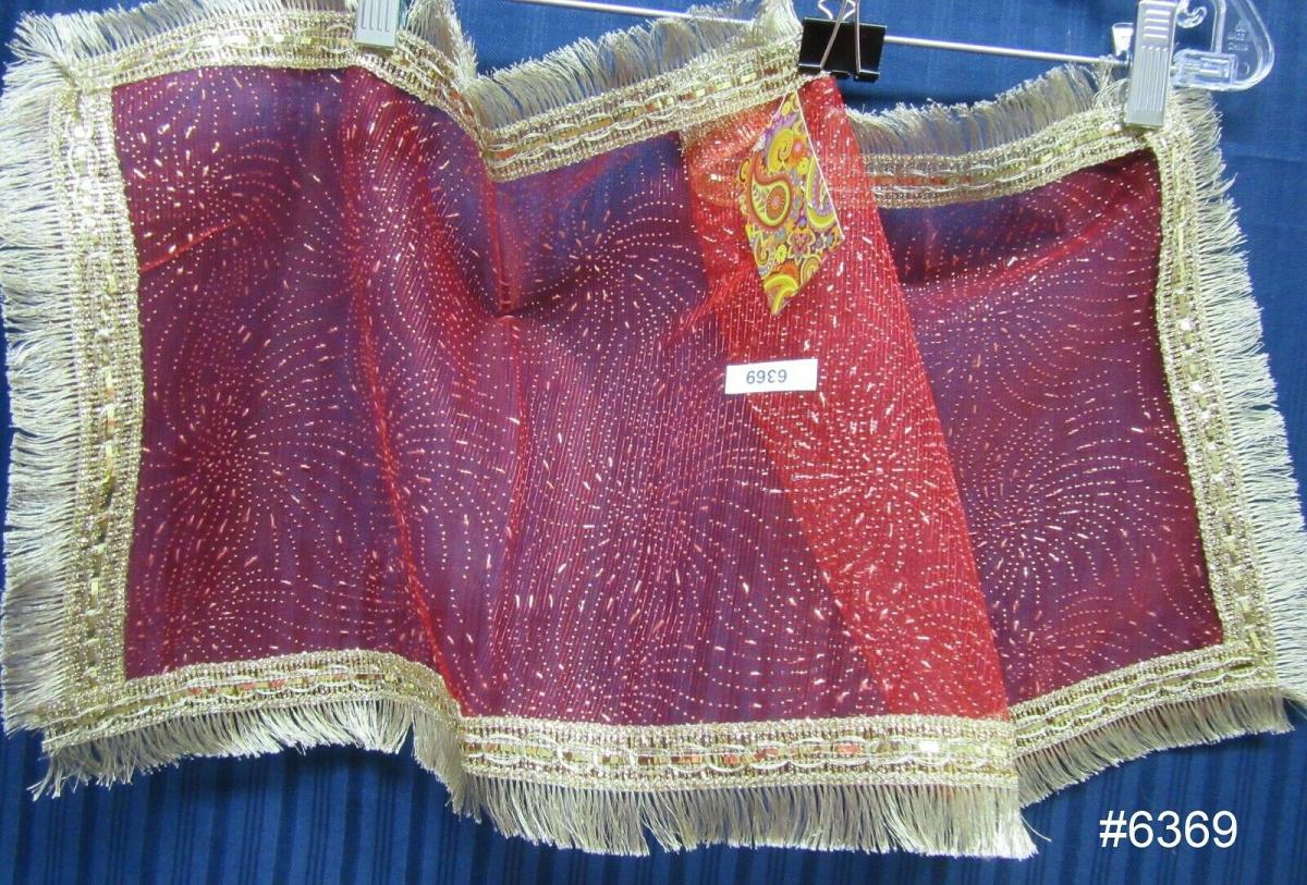 Mata Ki Chunari 6369 Red & Gold Chunni Dupatta for Pooja Mata Ki Chunari 6369 Red & Gold Chunni Dupatta for Pooja