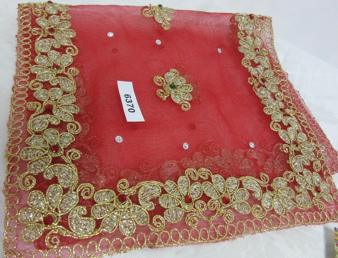 Mata Ki Chunari 6370 Red & Gold Chunni Dupatta for Pooja #6370 Mata Ki Chunari 6370 Red & Gold Chunni Dupatta for Pooja #6370