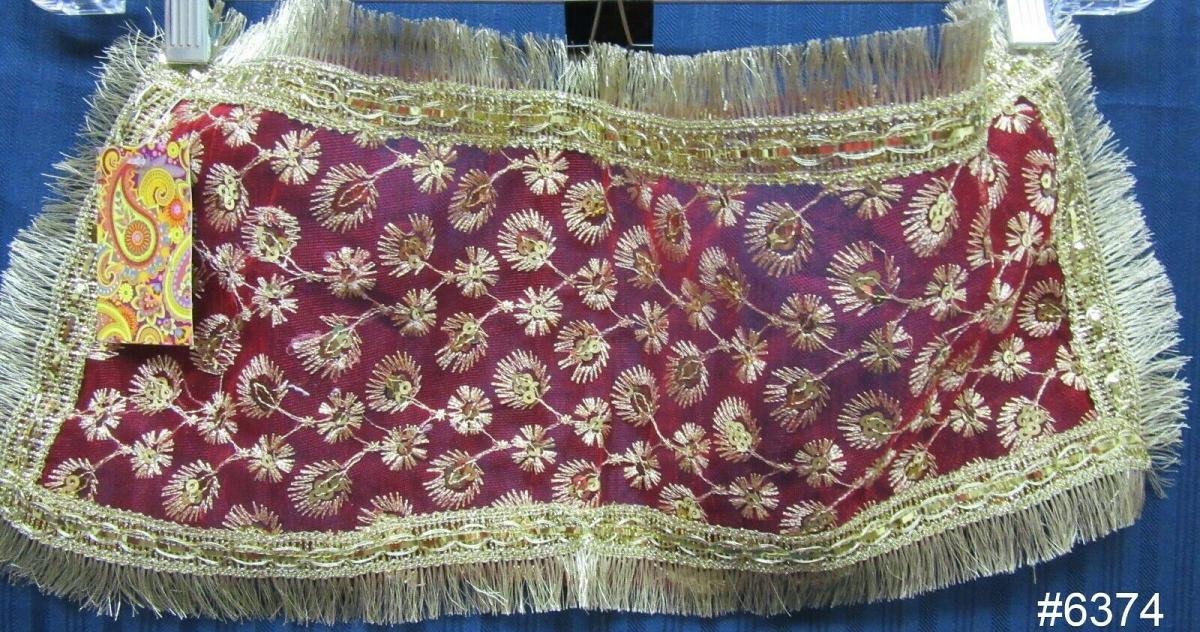 Mata Ki Chunari, Traditional Bright Red & Gold Chunni Dupatta for Pooja Mata Ki Chunari, Traditional Bright Red & Gold Chunni Dupatta for Pooja