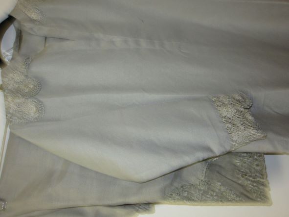 Gray Al-Karam Cotton Salwar Kameez Dupatta Medium Size Suit Gray Al-Karam Cotton Salwar Kameez Dupatta Medium Size Suit