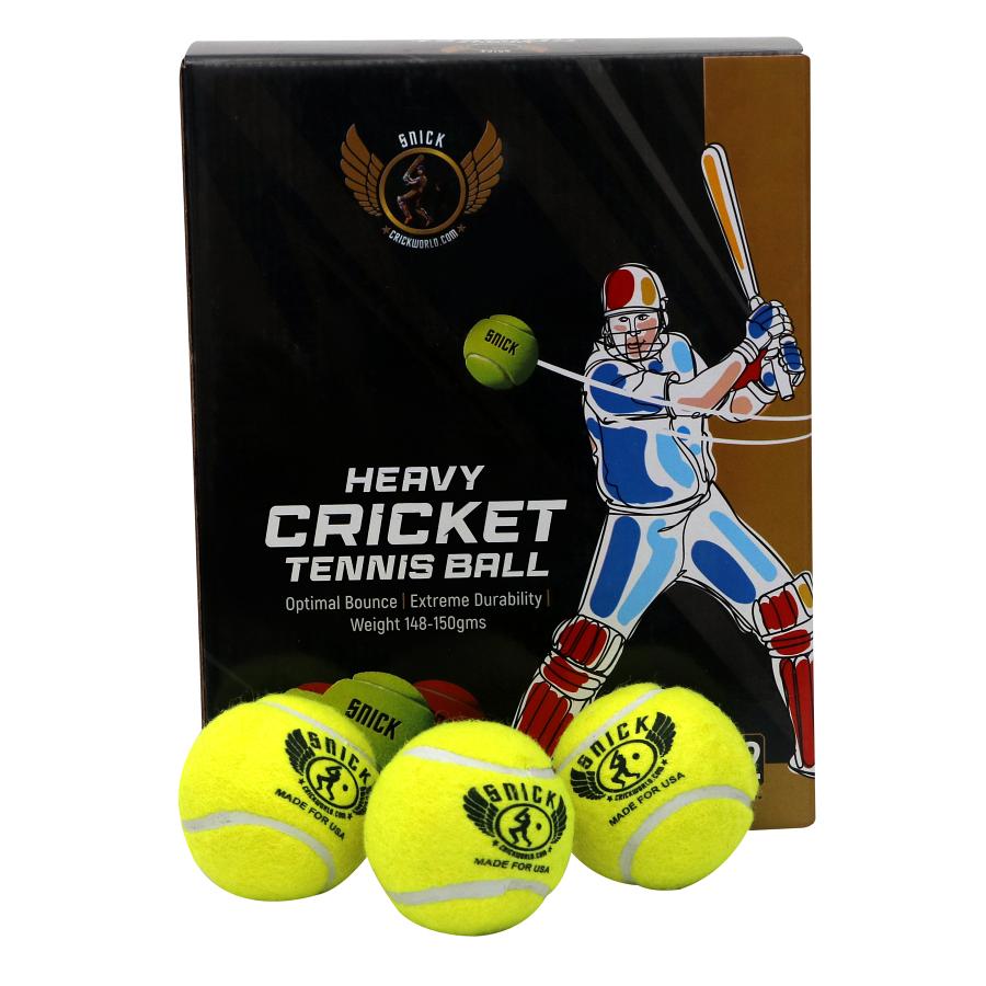 SNICK HEAVY TENNIS CRICKET BALLS - 148gms-150gms - pack of 12 SNICK HEAVY TENNIS CRICKET BALLS - 148gms-150gms - pack of 12
