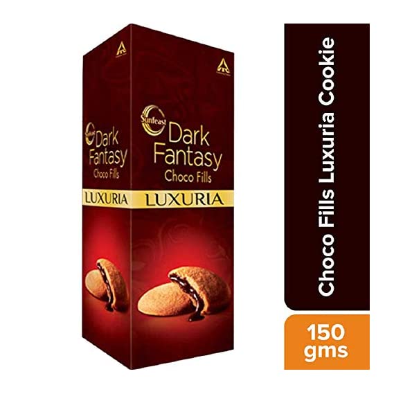 Sunfeast Dark Fantasy Choco Creme Filled Cookies Luxuria 150 gms