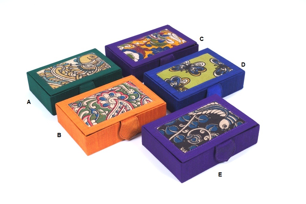 Kalamakari Silk Compact Bangle Box