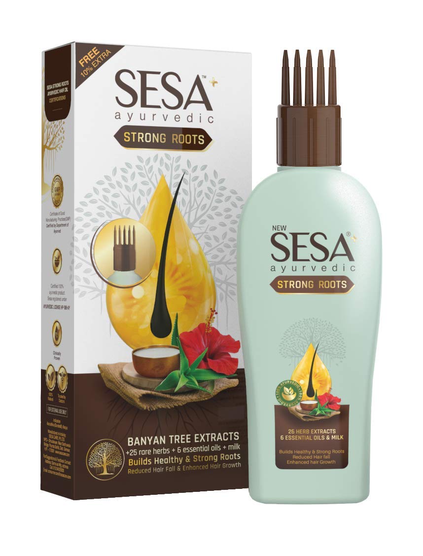 Sesa+ Ayurvedic Strong Roots Hair Oil with Banyan Tree Extracts 110ml