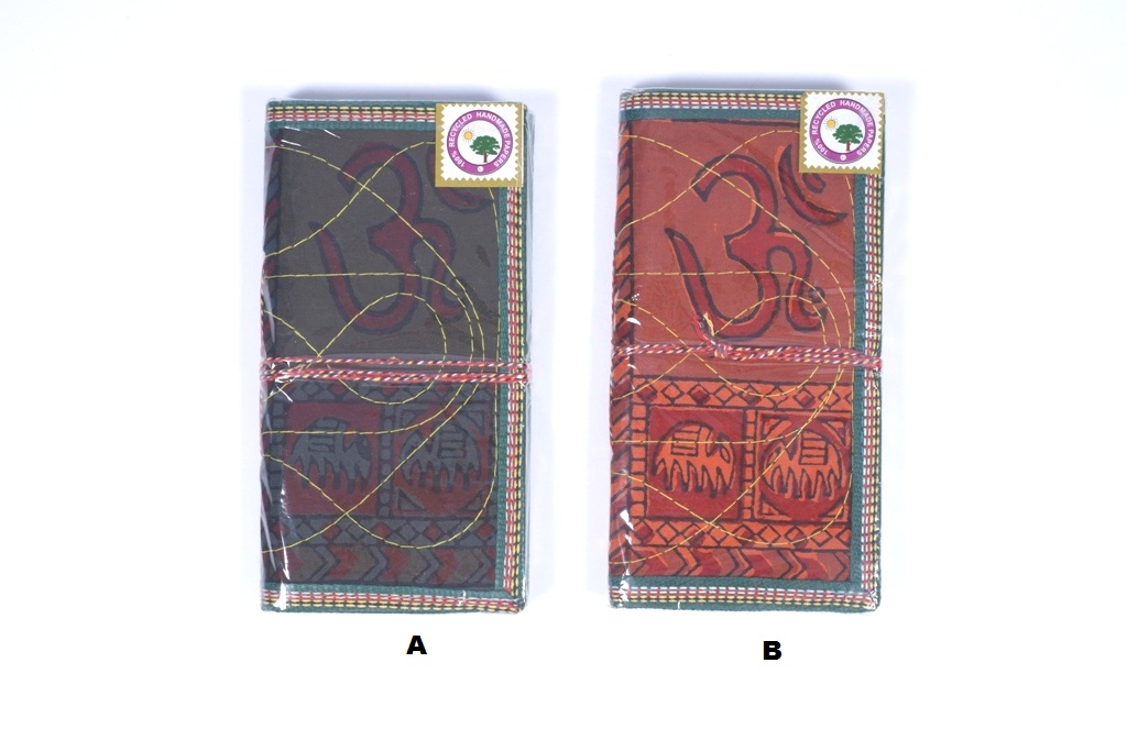 Handmade Paper Book With Om Front Cover