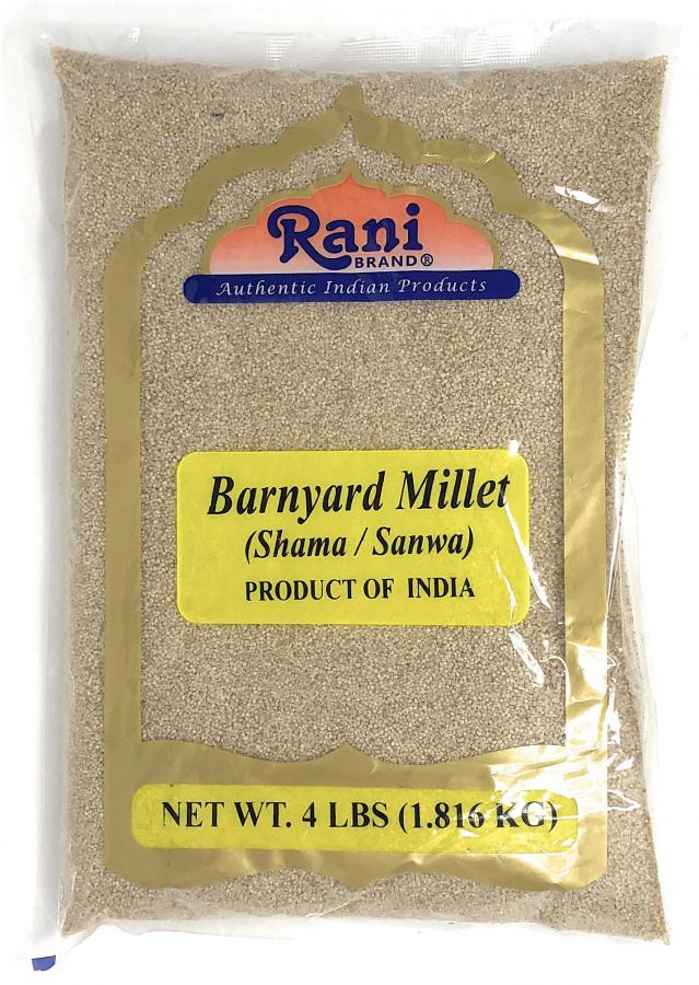 Rani Barnyard Millet (Echinochloa Esculenta Frumantacea) Whole Ancient Grain Seeds 4 Pound, 64oz (4lbs) ~ All Natural | Gluten Free Ingredients | NON-GMO | Vegan | Indian Origin | Shama / Sanwa