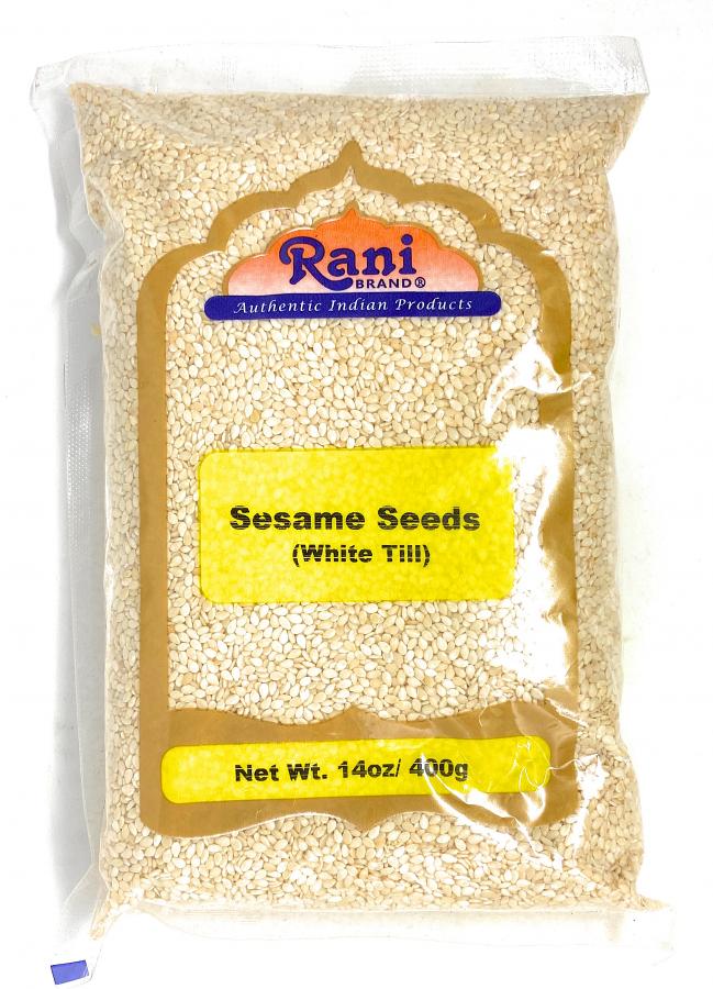Rani Sesame Seeds White (Till) 14oz (400gm) ~ All Natural | Gluten Free Ingredients | NON-GMO | Vegan | Indian Origin Rani Sesame Seeds White (Till) 14oz (400gm) ~ All Natural | Gluten Free Ingredients | NON-GMO | Vegan | Indian Origin