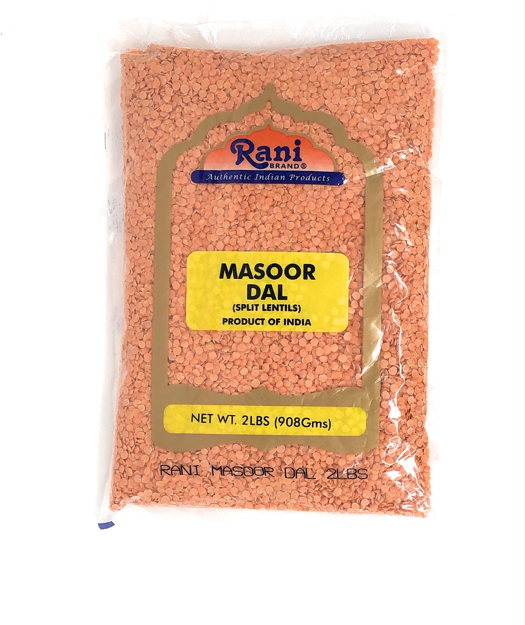 Rani Masoor Dal (Indian Red Lentils) Split Gram 2lbs (32oz)