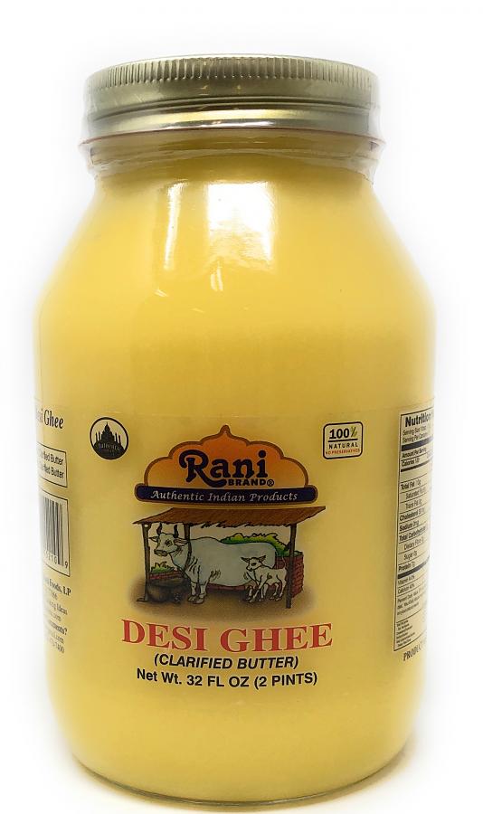 Rani Pure Natural Ghee from Grass Fed Cows (Clarified Butter) 2lb (32oz) Rani Pure Natural Ghee from Grass Fed Cows (Clarified Butter) 2lb (32oz)