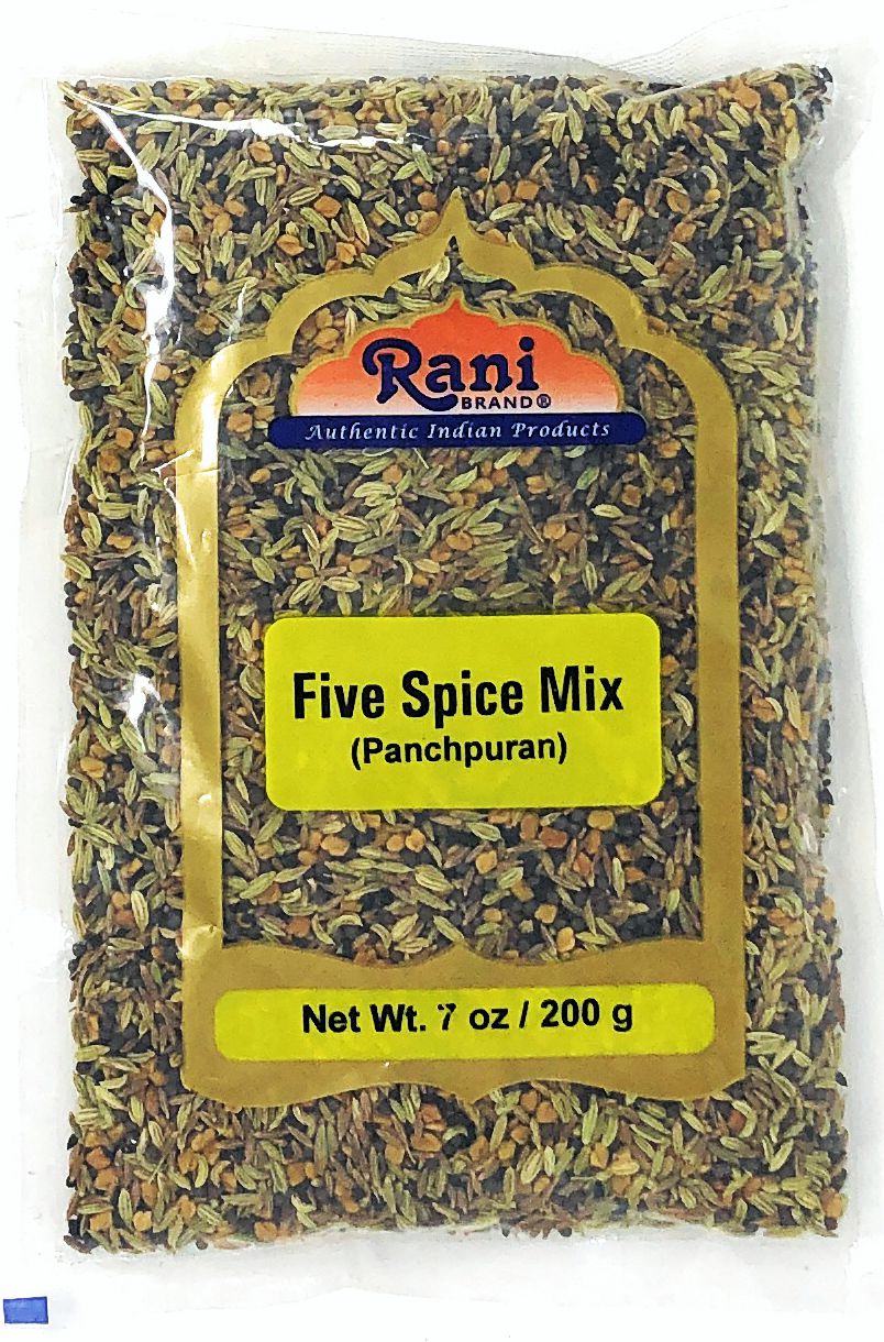 Rani Panch Puran (5 Spice) 7oz (200g) ~ All Natural | Vegan | Gluten Free Ingredients | NON-GMO | Indian Origin (Equal Blend of Fenugreek, Mustard, Kallonji, Fennel and Cumin) Rani Panch Puran (5 Spice) 7oz (200g) ~ All Natural | Vegan | Gluten Free Ingredients | NON-GMO | Indian Origin (Equal Blend of Fenugreek, Mustard, Kallonji, Fennel and Cumin)