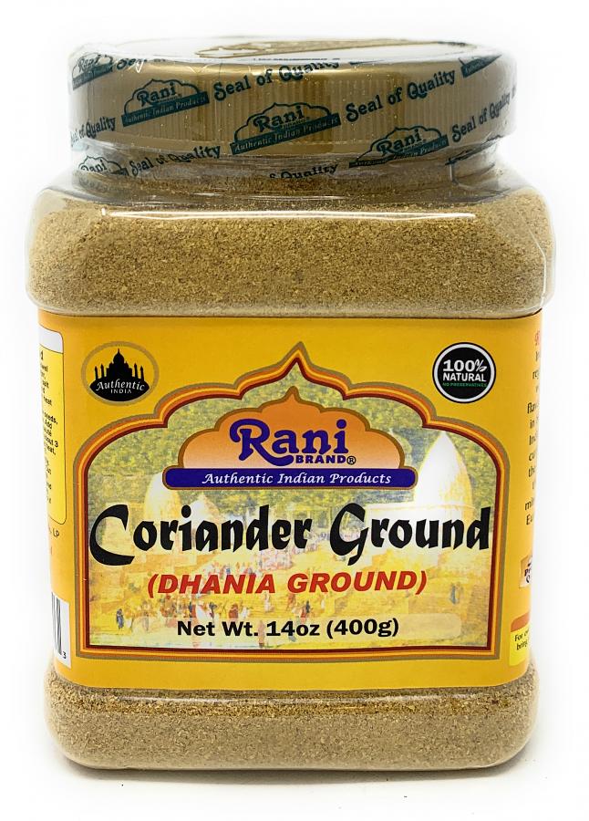 Rani Coriander Ground Powder (Indian Dhania) Spice 14oz (400g) PET Jar ~ All Natural, Salt-Free | Vegan | No Colors | Gluten Free Ingredients | NON-GMO | Indian Origin