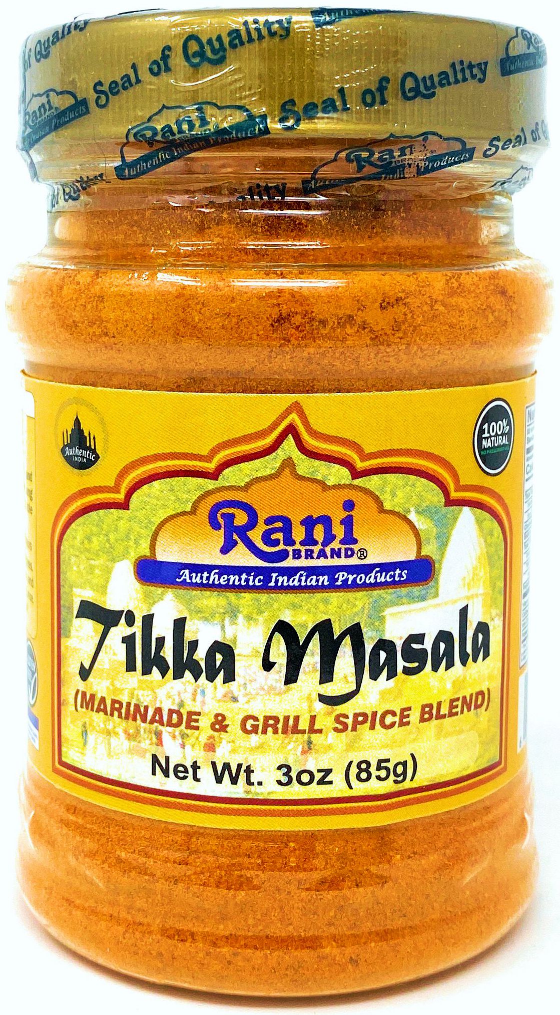 Rani Tikka Masala Indian 10-Spice Blend 3oz (85g) ~ Natural, Salt-Free | Vegan | No Colors | Gluten Free Ingredients | NON-GMO