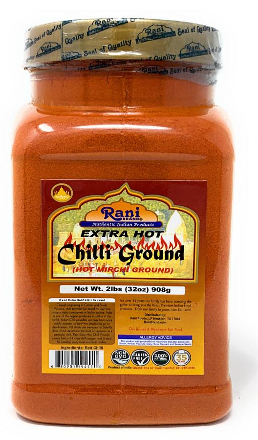 Rani Extra Hot Chilli Powder Indian Spice 2lbs (32oz) Bulk Pack ~ All Natural, No Color added, Gluten Free Ingredients | Vegan | NON-GMO | No Salt or fillers