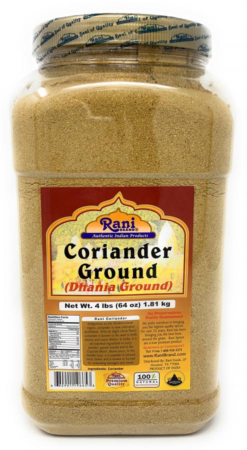 Rani Coriander Ground Powder (Indian Dhania) Spice 4lbs (64oz) Bulk ~ All Natural, Salt-Free | Vegan | No Colors | Gluten Free Ingredients | NON-GMO | Indian Origin Rani Coriander Ground Powder (Indian Dhania) Spice 4lbs (64oz) Bulk ~ All Natural, Salt-Free | Vegan | No Colors | Gluten Free Ingredients | NON-GMO | Indian Origin