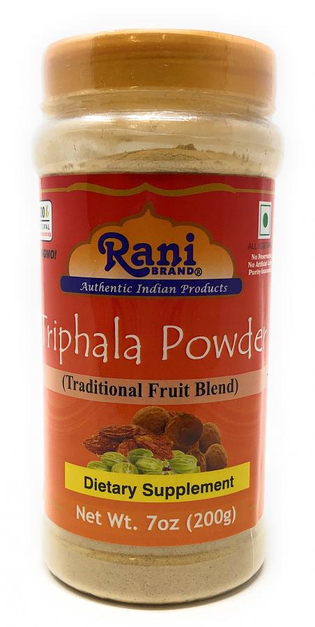 Rani Triphla Powder (Chebulic Myrobalan, Gooseberry, Terminalia Bellirica) 7oz (200g) ~ All Natural | Vegan | NON-GMO | Indian Origin | Dietary Supplement Rani Triphla Powder (Chebulic Myrobalan, Gooseberry, Terminalia Bellirica) 7oz (200g) ~ All Natural | Vegan | NON-GMO | Indian Origin | Dietary Supplement