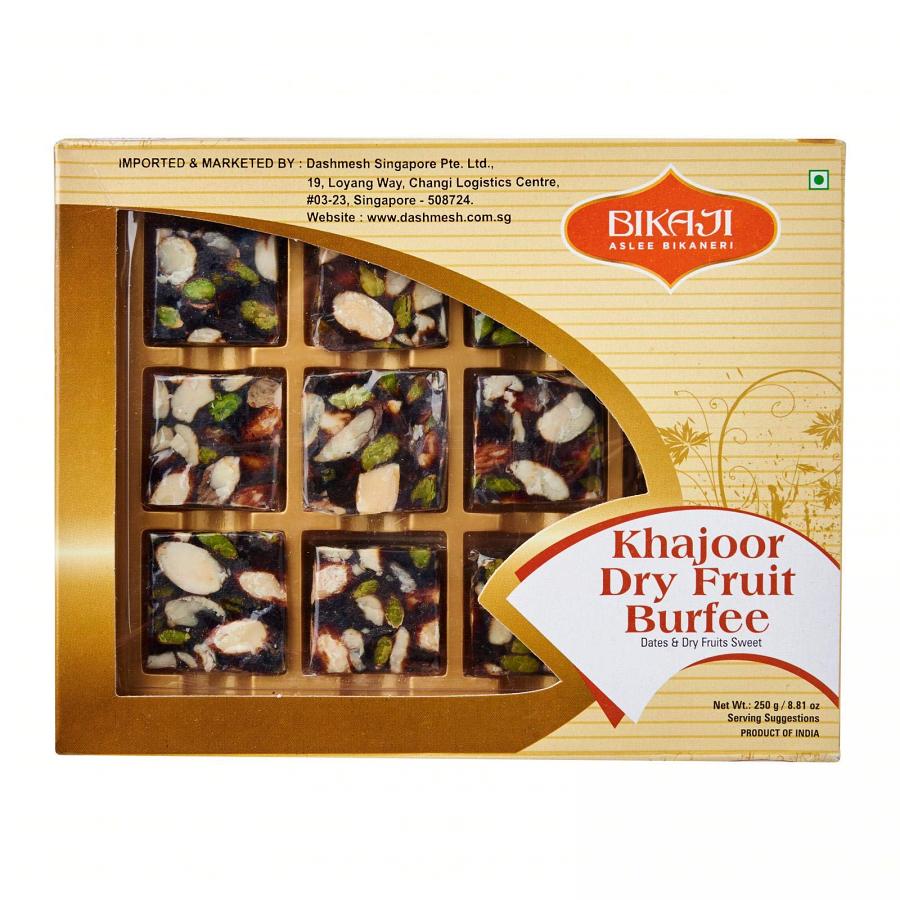 Bikaji Khajoor Dry Fruit Barfee 250 gms