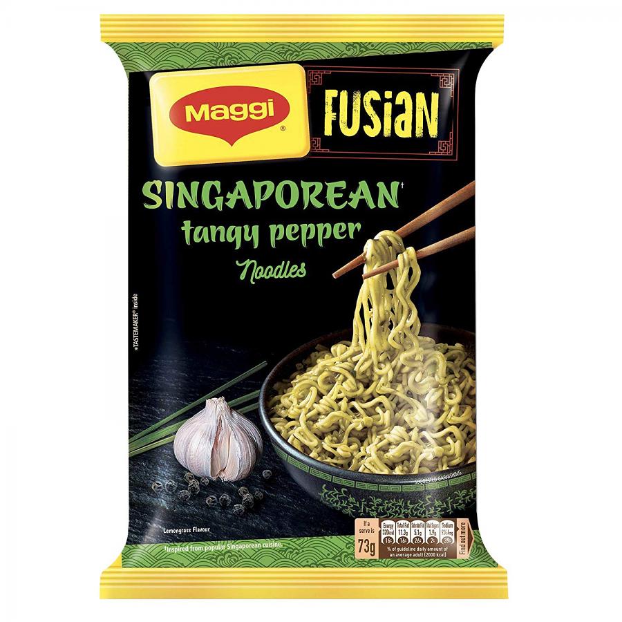 Maggi-Fusian Singaporean Tangy pepper noodles 73 gms