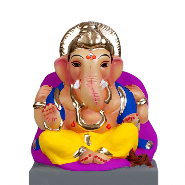 Eco-Friendly Clay/Mitti Ganesh Visarjan Idol 6 Inches (EF02) Eco-Friendly Clay/Mitti Ganesh Visarjan Idol 6 Inches (EF02)